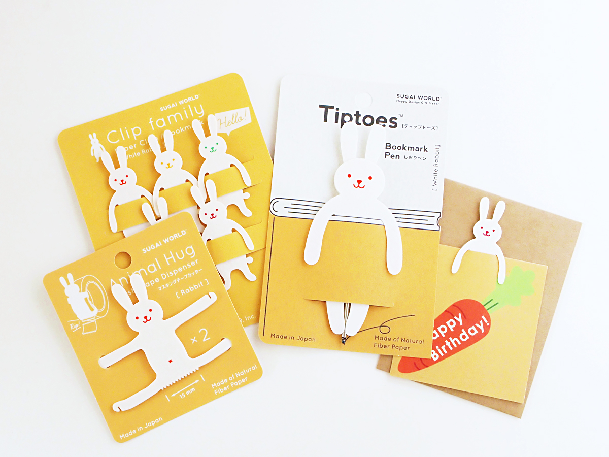 うさぎ文具、うさぎ雑貨ございます。