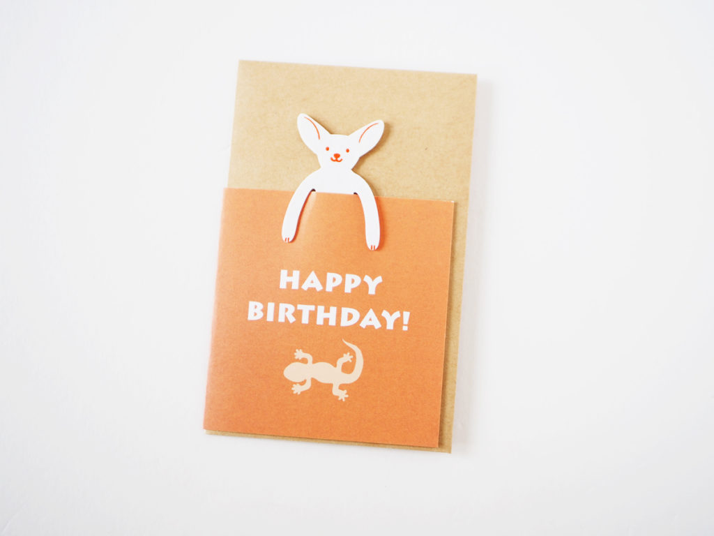 オリジナル紙クリップ付きカードのデザイン・製造＜文具店 42さま＞